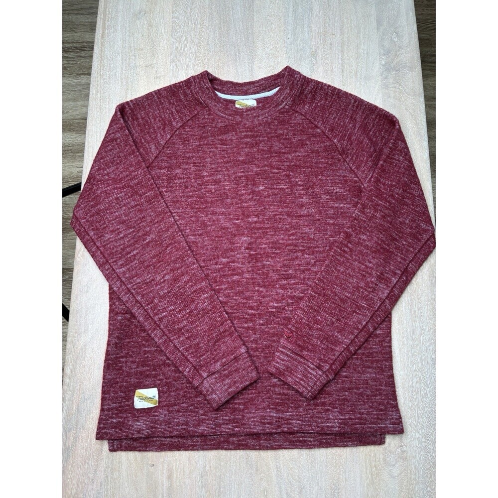 Tracksmith Merino Wool Blend Red Crewneck Sweatshirt Women’s Size Large